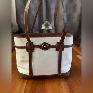 Dooney & Bourke white leather tote
